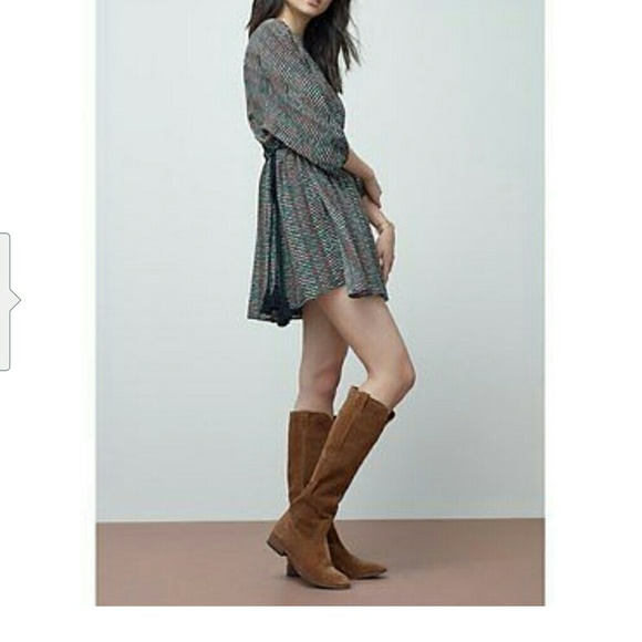 SOLD*🙆Frye Cara Tall Wood Oiled Suede Boot - Picture 2 of 8